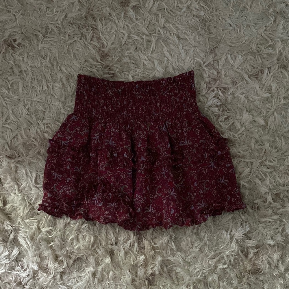 high waisted Forever 21 floral skirt